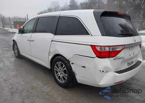 2012 Honda Odyssey Ex-L из США, поврежденный, VIN 5FNRL5H61CB120982